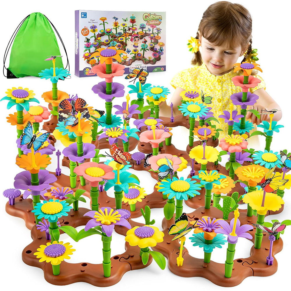 BlossomBuilders™ -  Ultimate Flower Garden Building Set